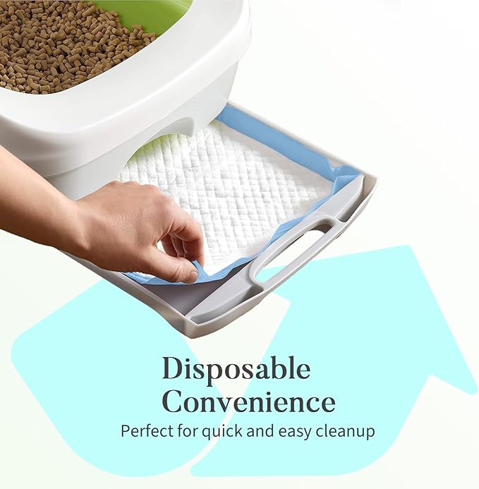 40 Count Cat Litter Pads for Tidy Cats Breeze System, Thickened Cat Pad Refills for Litter Box, Super Absorbent Pee Pad, Odor Control & Leak-Proof, 16.9x11.4 Inch Unscented