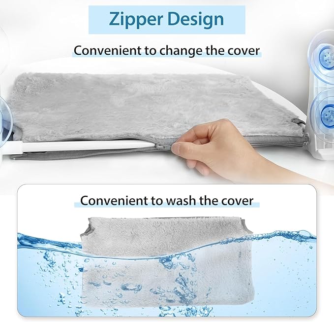 L&W BROS. 3Pc Heavy Duty Cat Window Perch, 50lb Load Foldable Hammock with Strong Suction Cups, Window Bed for Large & Multiple Cats (M 3Pc)