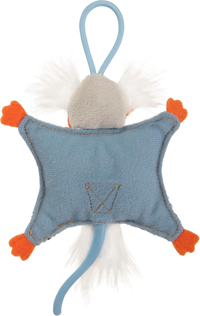 SmartyKat Instincts HappyNip Soarin' Squirrel Crinkle Launcher Plush Interactive Cat Toy, Contains Catnip & Silvervine - Multicolor, One Size