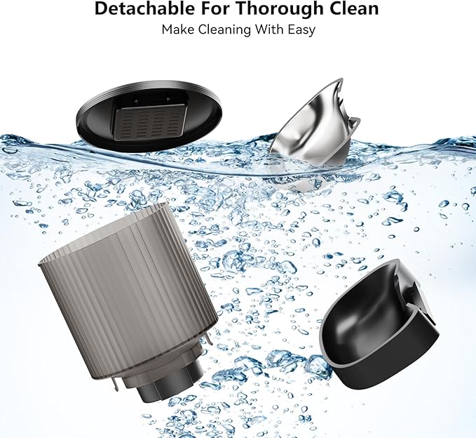 Automatic Cat Feeder: 4L Timed Cats Food Dispenser Programmable 1-6 Meal for Cat and Small Medium Dog- Auto Pet Feeder Easy to Set Up Dual Power Supply with Desiccant Bag| Detachable Washable