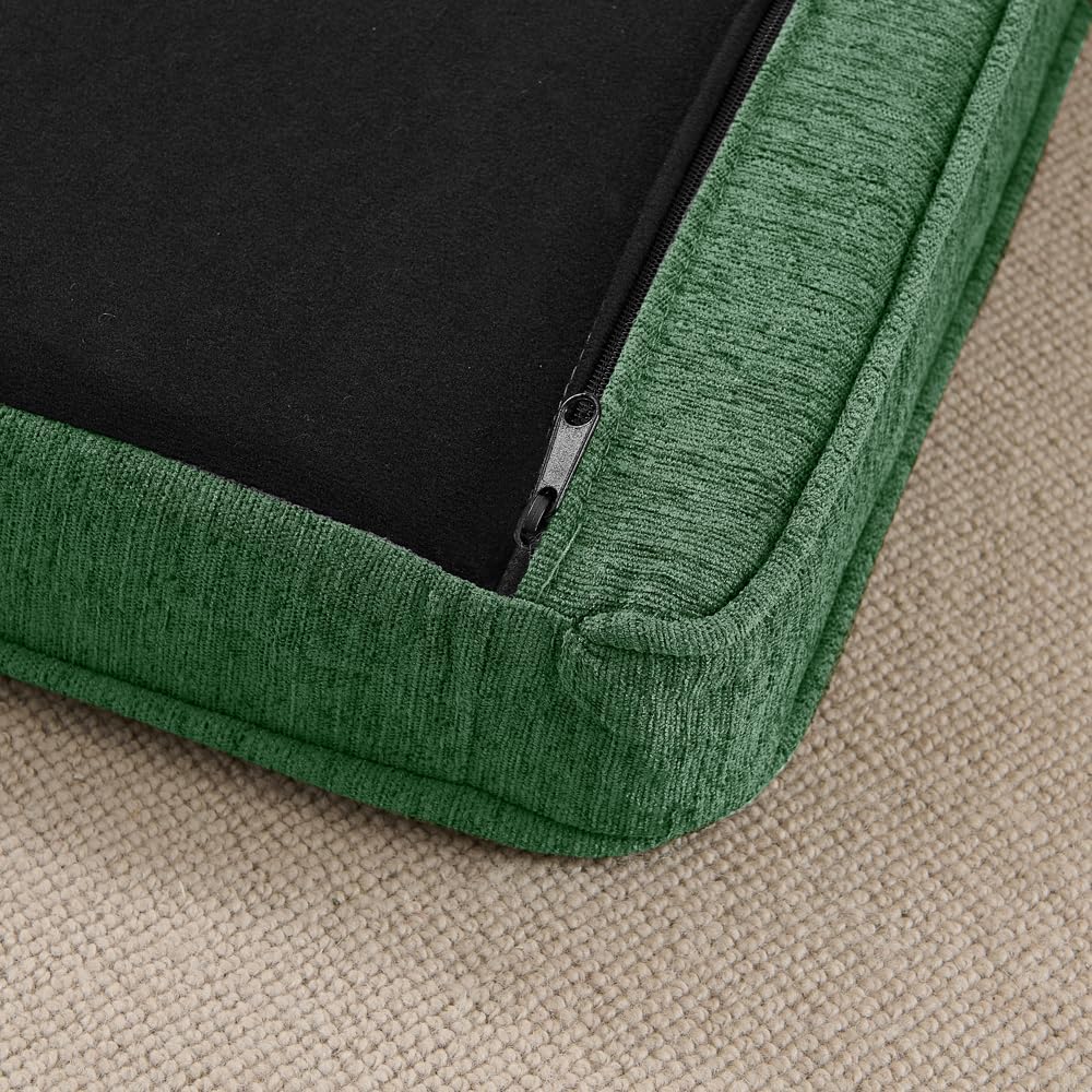 Dog Sofa Couch for Medium to Large Dogs, 55" Memory Foam Pet Sofa Couch with Washable Fabric, Durable Elevated Dog Bed with Legs, Removable Cushion for Medium and Large Dogs, Green