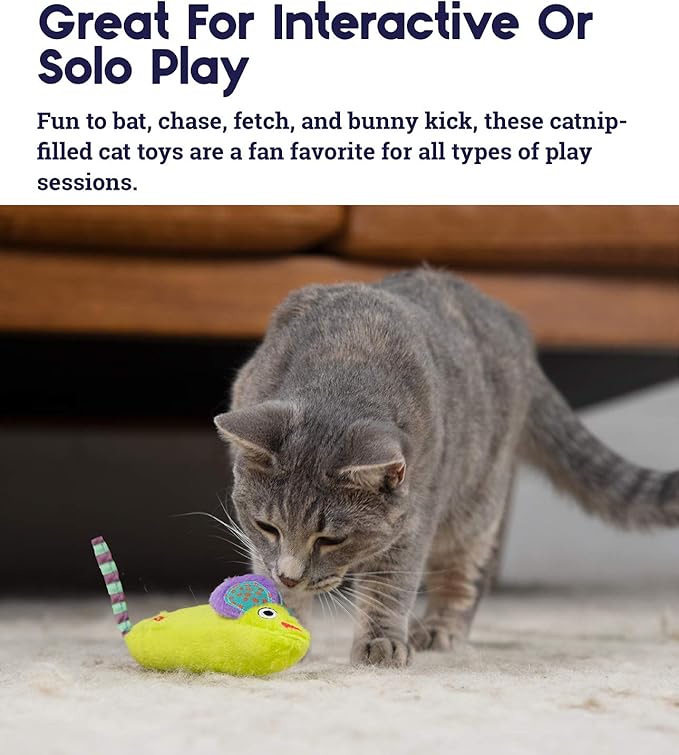 Catstages Green Magic Mightie Mouse Catnip Cat Toy