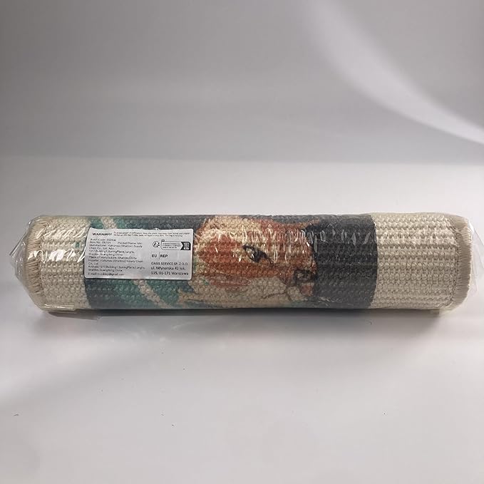 SOLDAY Sisal Cat Wall Scratcher 22x13 inch for Floor Wall Carpet Couch Furniture, Cat Scratching Posts with Velcro Tape, Anti Scratch Furniture Protector(Lightsaber Cat)