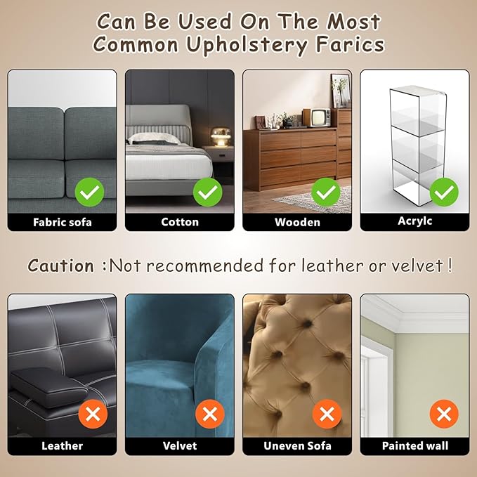 Cat Scratch Furniture Protector 12-Pack – Clear Self-Adhesive Couch Guards – Anti-Scratch Deterrent for Sofa and Upholstery,Matte Datte Design（12p）