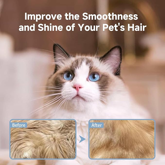 Cat Steam Brush,4-in-1 Spray Hair Removal Dog Brush for Shedding & Grooming with UV Light, Anti-Static Pet Spray Comb with One-Click Release Button