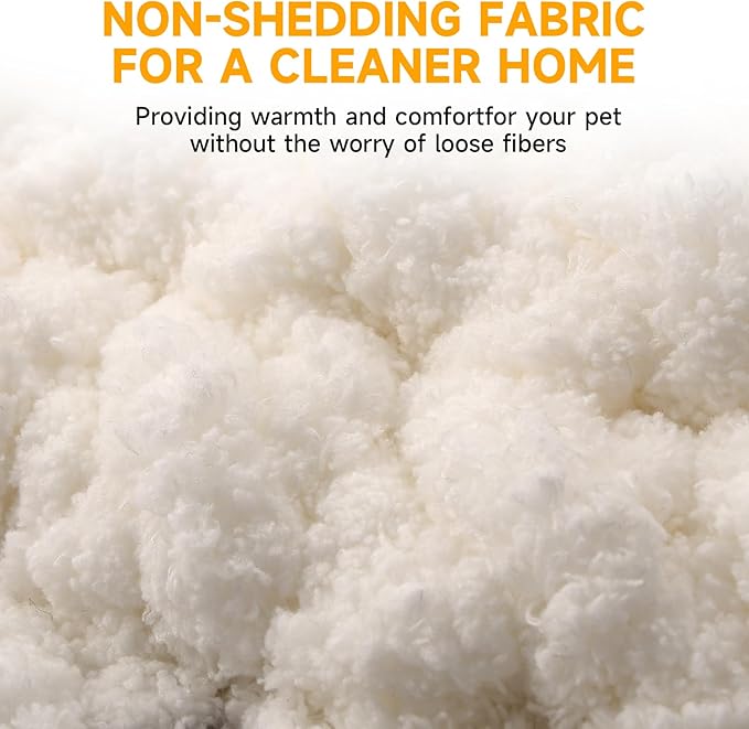 Ombre Gradient Round Cat Bed for Indoor Cats, Chunky Knit Washable & Plush Pet Bed, Cozy Nest with Non-Slip Bottom for Small Medium Cats