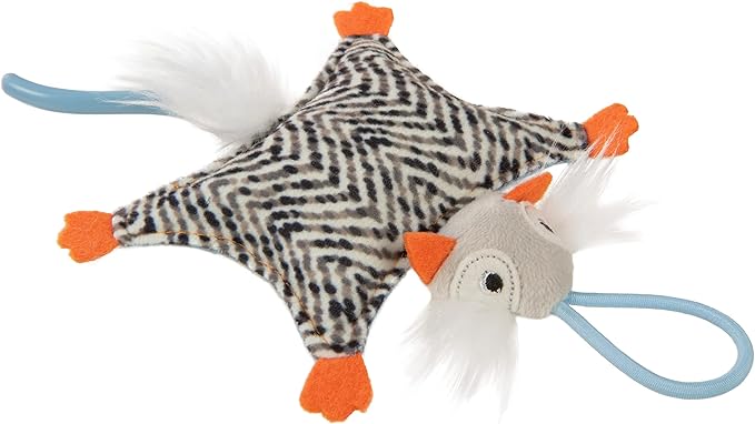 SmartyKat Instincts HappyNip Soarin' Squirrel Crinkle Launcher Plush Interactive Cat Toy, Contains Catnip & Silvervine - Multicolor, One Size