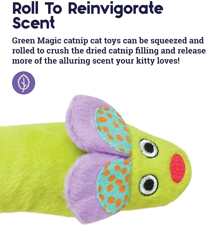 Catstages Green Magic Mightie Mouse Catnip Cat Toy