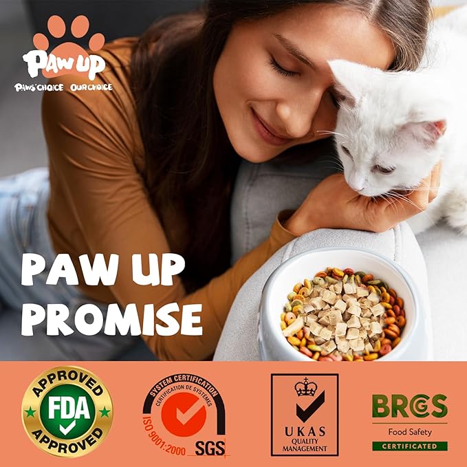 Freeze Dried Salmon Cat Treats, Single Ingredient Raw Cat Food Toppers, Healthy Training Treats for Dogs, Cats, 3.8 oz