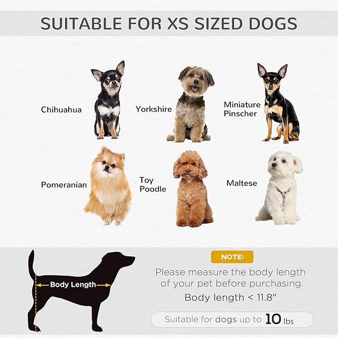 PawHut Dog Sofa, Pet Bed for Mini Dogs, Cat Dog Couch with Washable and Removable Cushion, Waterproof Cover, Gray