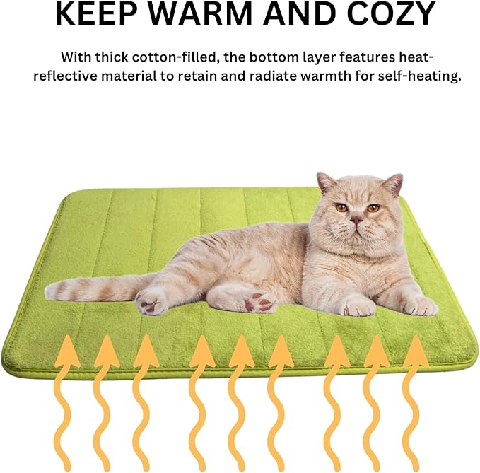 Washable Pet Bed Mat (23.6 x 15.8 Inch) – 3-Pack for Indoor/Outdoor Use, Soft Sleeping Mat for Cats, Small Pets, Kitty, Puppy, Rabbit – Cozy Bedding Pads for Pets Up to 20lbs