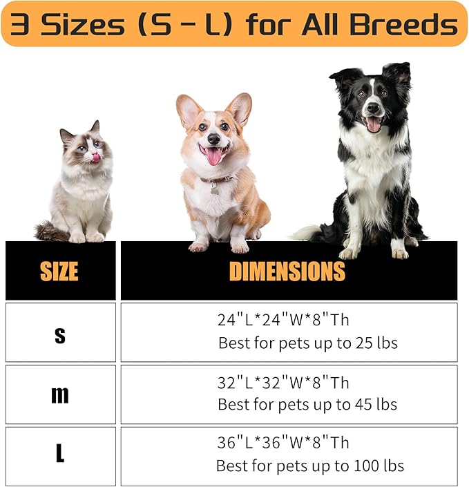 Comfort Donut Dog Bed for Small Dogs, Cat Bed & Pet Bed for Indoor Use, Medium Size with Soft Plush, Round Dog Beds for Large Dogs and Cats (Gray, 36''Lx36''Wx8''Th)