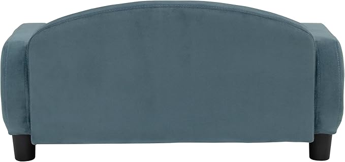 Paws & Purrs Cat Sofa Bed, Pet Couch for Indoor Cats Elevated Cat Beds with Removable Washable Mattress Cover for Kitten, Puppy or Small Animal- 31.5" Wide, Cornflower