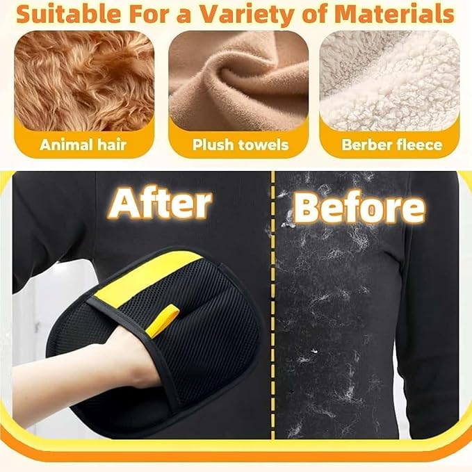 Pet Hair Removal Glove,Kivori Pet Grooming Gloves,Cat Grooming for Hair Removal,Versatile Reusable Pet Hair Remover Glove