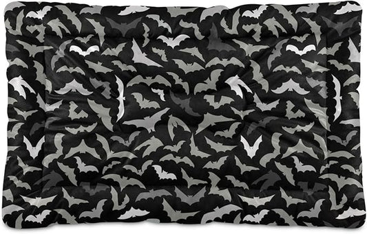 Pet Bed Halloween Bats Dog Bed Mat Absorbing Non Slip Pad Pet Sleeping Mat for Small, Medium, and Large Dogs Puppy Cat 36 in x 24 in