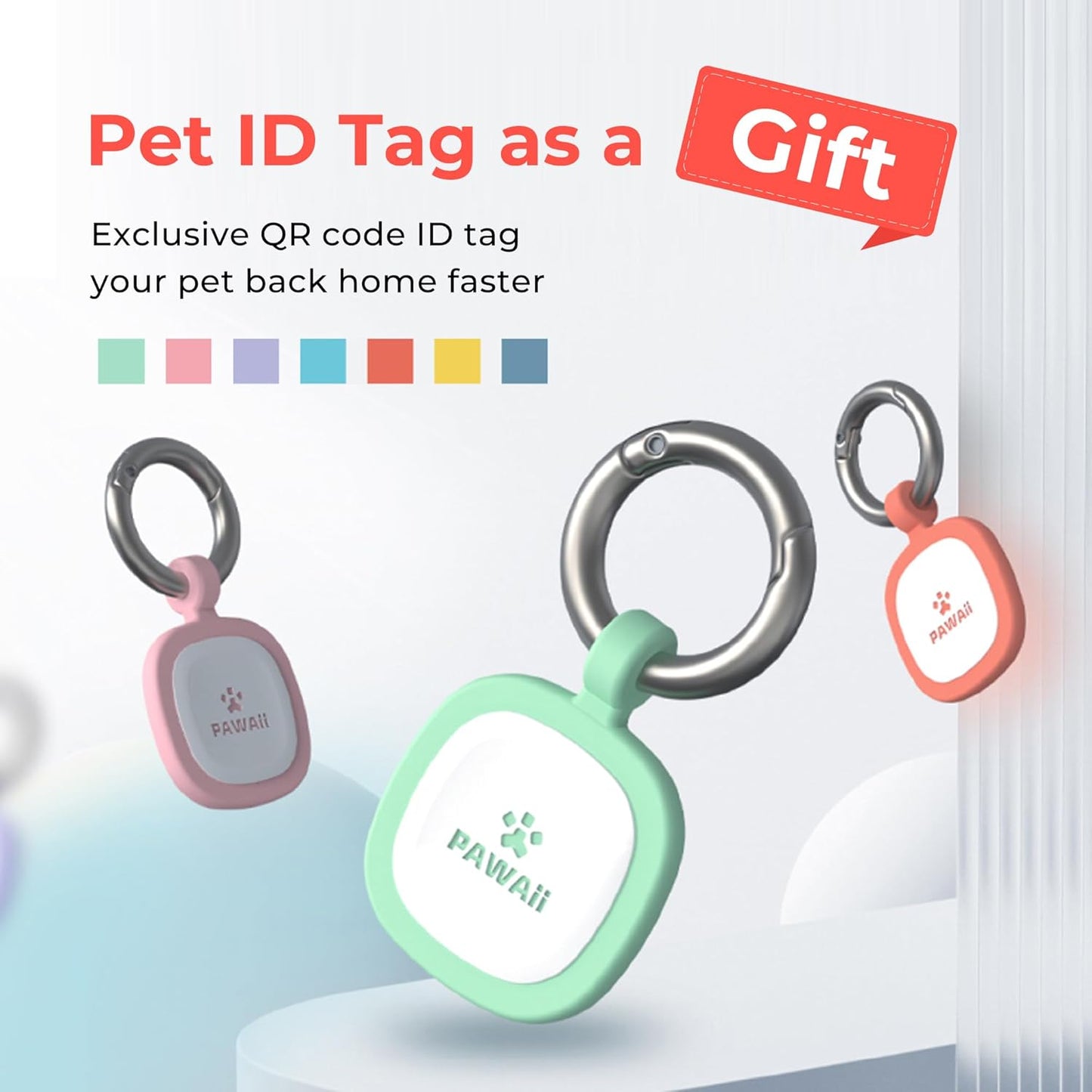 Pawaii Stainless Steel Dog Bowl with Non-Slip Rubber Base & Double Wall Insulation - Durable Design | Includes ID Tag | Dishwasher Safe Food & Water Bowl for All Dogs (34oz)