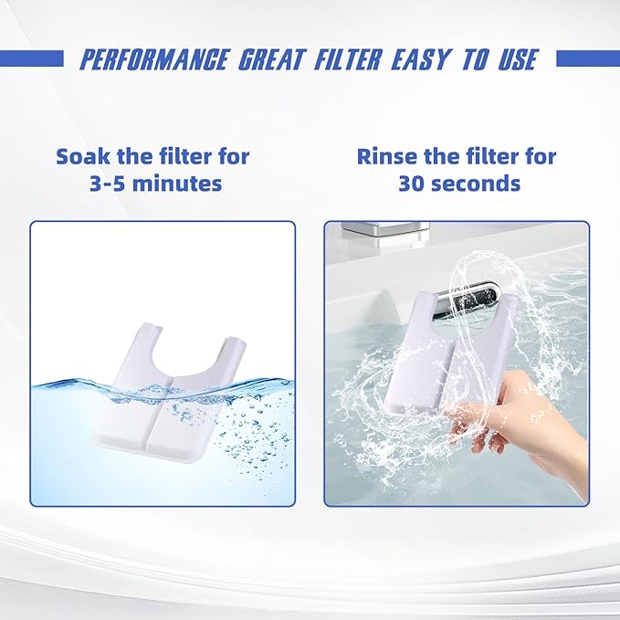 Cat Water Fountain Filter Replacement Rectangle & Pre-Filter Sponges for 108/3.2L& 67oz/2L Ceramic Automatic Pet Water Dispenser Dog Drinking Fountain (16 Filters&8 Sponges)