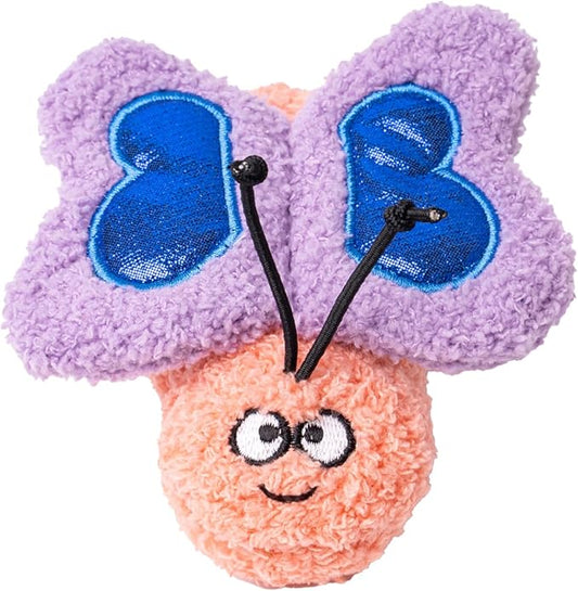 Interactive Catnip Cat Plush Toy, Insect Theme, 5'', for All Breed Size Cats (Butterfly)