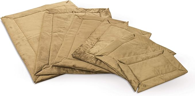 K&H Pet Products Self-Warming Crate Pad, Warming Dog Crate Bed, Machine Washable Dog Crate Mat, Tan Small 20 X 25 Inches