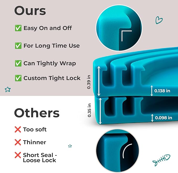 3 Pack Universal Pet Food Can Covers Lids - One fit 3 Standard Size Cans for Cats and Dogs Food Cans - Easy to Clean - Safe Silicone - Emerald Wave