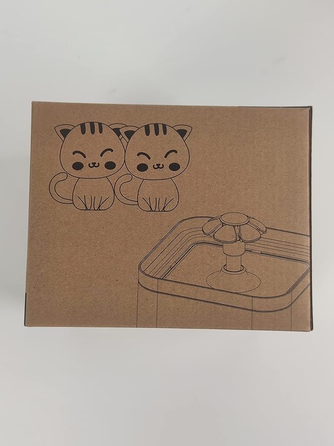 Cat Water Fountain for Cats Indoor: 67oz/2L Cat Fountain - Quiet Pet Water Fountain - Cyan Cat Fountains for Drinking Easy to Clean - for Cats&Pets& Small Animals - Including 4 Filters + 2 Sponges