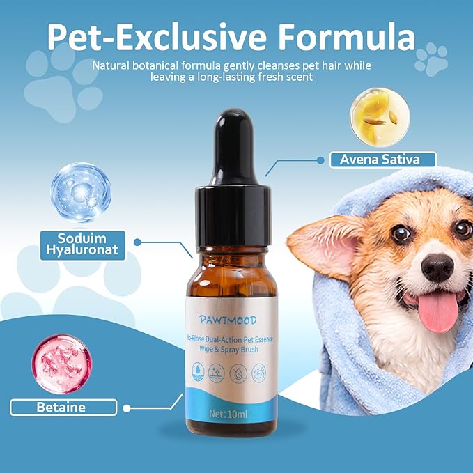 5 in 1 Pet Steam Brush for Dogs & Cats – Self Cleaning, 3 Pet Brush for Smoothing, Dematting, Thinning – Shedding, Grooming & Hair Removal, Includes Shampoo & Storage Case (8.0"-promax)