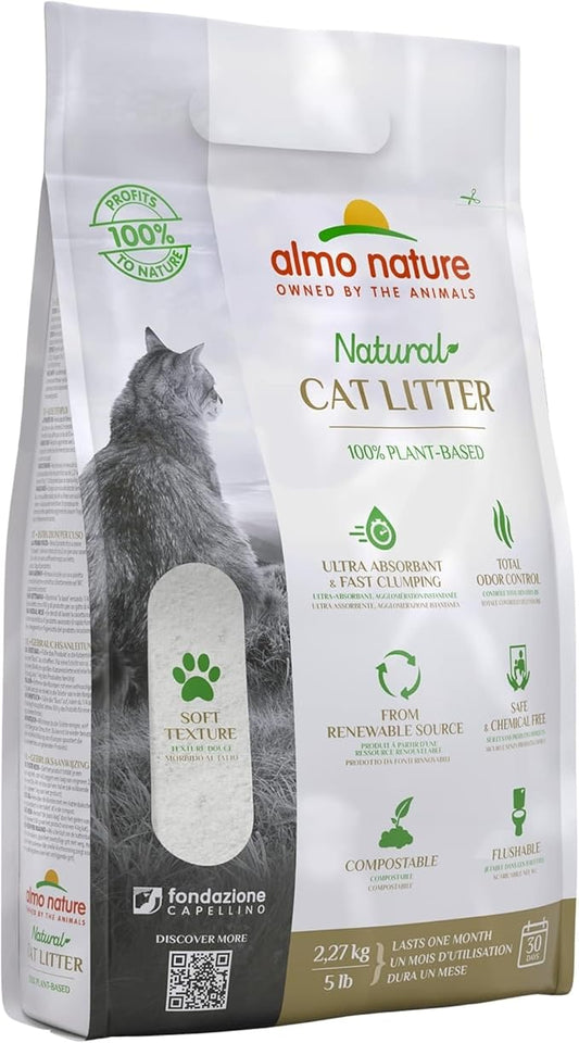 almo nature Cat Litter 2,27 Kg/5 lb (76) (Pack of 4)