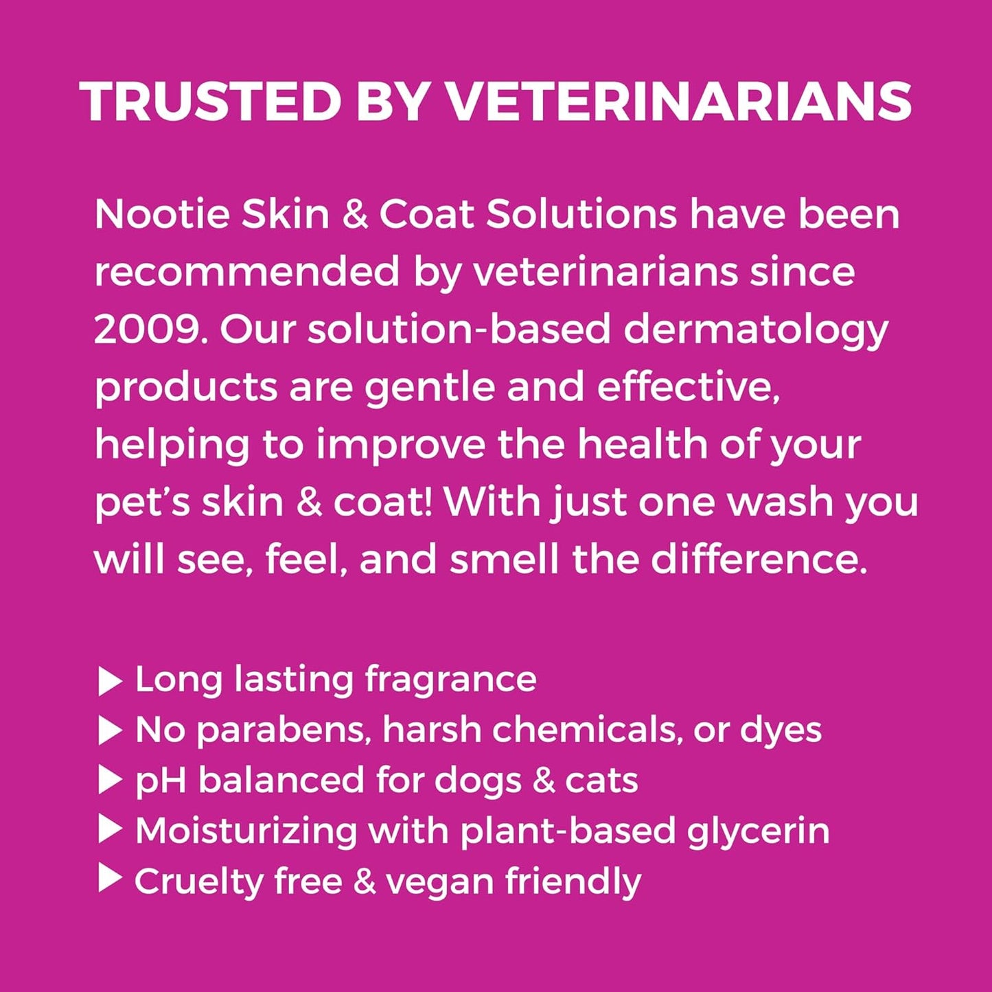 Nootie - Pet Shampoo for Sensitive Skin - Revitalizes Dry Skin & Coat - Natural Ingredients - Gentle Dog Shampoo - Cleans & Conditions