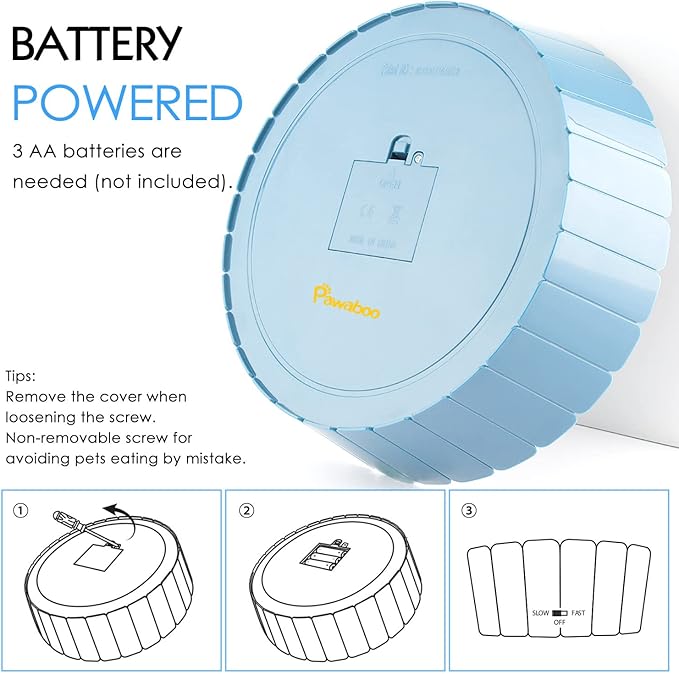 Pawaboo Interactive Cat Toy With Running Mouse, Electronic Motion Automatic Teaser for Indoor Cats, Pop and Play Hide Seek Hunting Mouse for Pet Kitten Play Fun Exercise, Blue