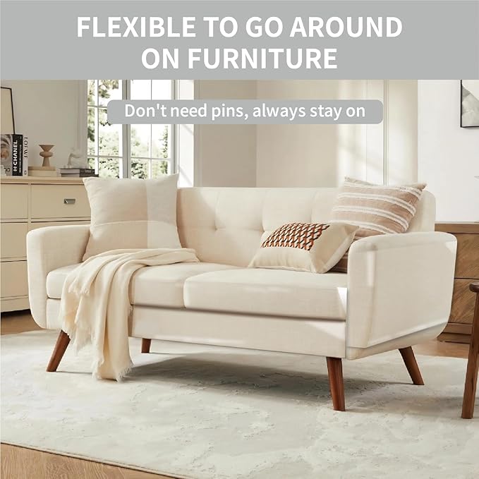 Anti Cat Scratch Furniture Protector, 12" × 197" Couch Protector from Cat Claws, Door Protector from Dog Scratching, Transparent Self-Adhesive for Furniture, Doors, Walls, Great for Sofas and Chairs