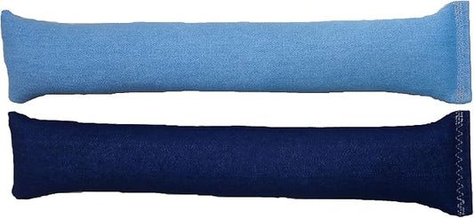 15" Catnip Cat Kicker Toys/Kitty Kick Sticks/Cat-Nip Kick Sticks (Light Denim and Dark Denim) (Kickers Filled with 1 oz Premium Canadian Catnip)