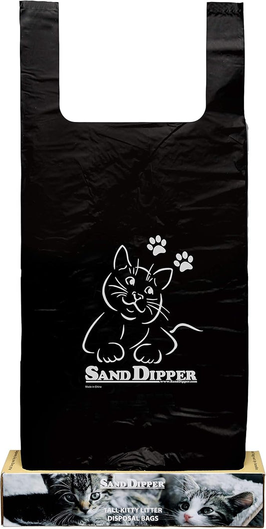 Sand Dipper Cat Litter Waste Bags | Strong Thick Odor Sealing (Tall 35 Roll)