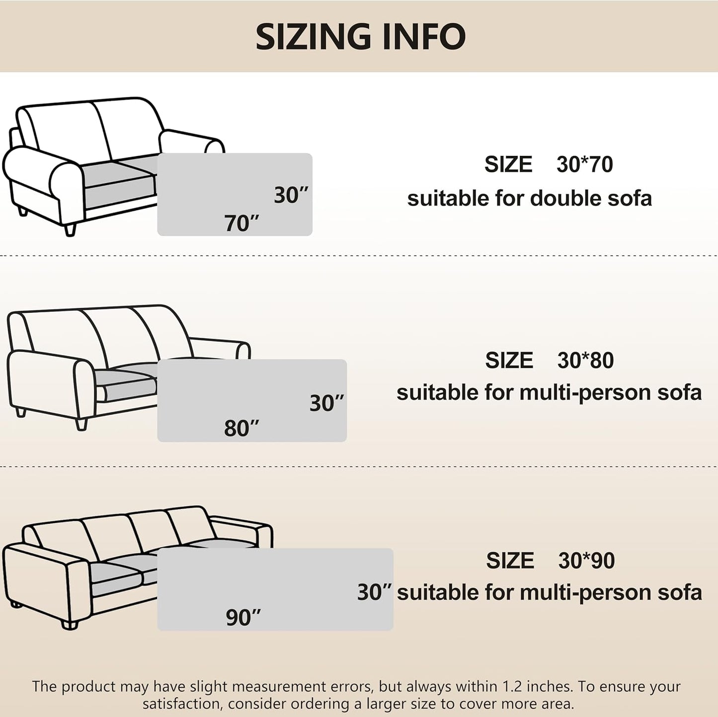 gogobunny 100% Double-Sided Waterproof Dog Bed Cover Pet Blanket Sofa Couch Furniture Protector for Puppy Large Dog Cat, Reversible (30x90 Inch (Pack of 1), Dark Beige/Light Beige)