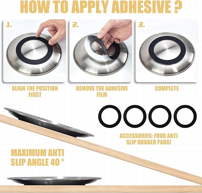 4 Pcs 304 Stainless Steel Cat Bowls - 6.7 Inch Metal Wide Shallow Bowls, Whisker Friendly, Indoor Cats & Kittens