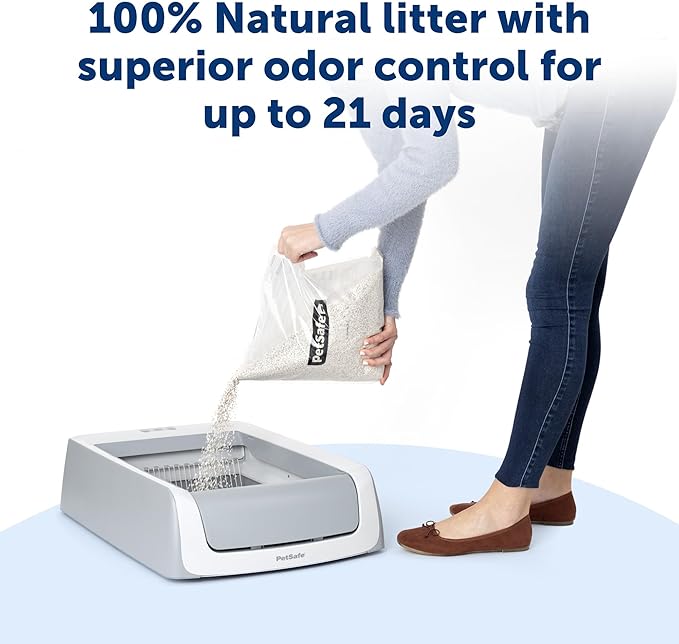 PetSafe ScoopFree Premium Natural Cat Litter - Eco-Friendly Long-Lasting Litter - High Absorbency & Low-Tracking Design - Non-Clumping Pebbles - 4.2 lb Bag - 2 Pack