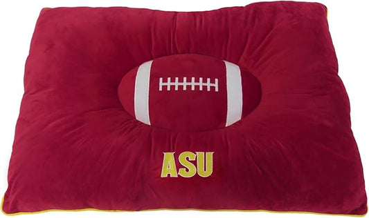Pets First NCAA PET BED- Arizona State Sun Devils Soft & Cozy Plush Pillow Bed. - Sports Dog Bed. Cuddle, Warm Collegiate Mattress Bed for Cats & Dogs