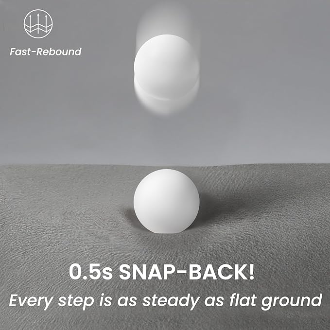 GoGoBunny Ramp Dog Stairs for High Beds 22.6" H, 5-Step Dog Slope Stairs with Durable Waterproof Fabric Cover, Pet Steps for Old Large Dogs Climbing, Non-Slip Sturdy Indoor Step, Beige