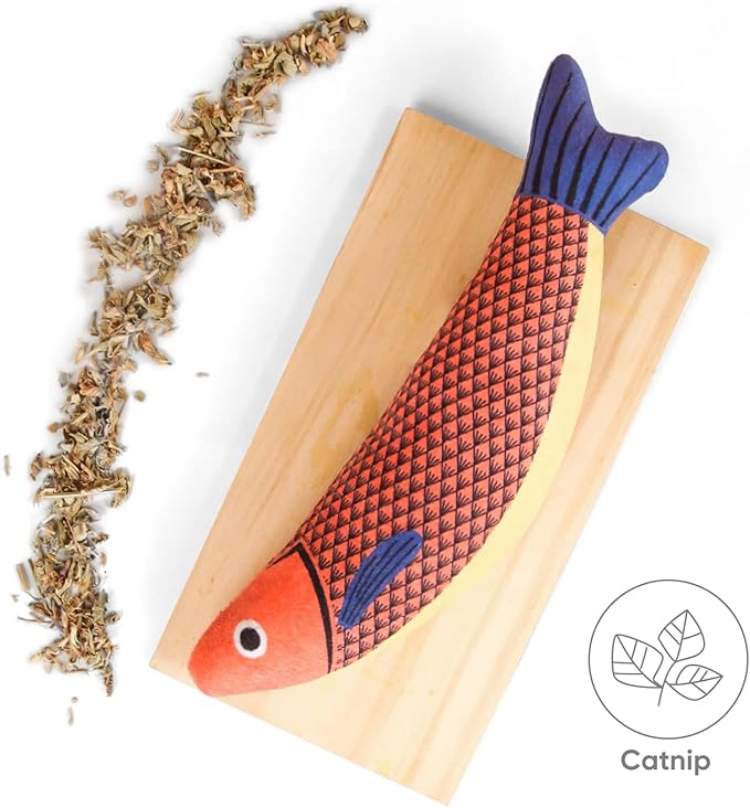 Catnip Toy, 3PCS Cat Chew Toys, Bite Resistant Catnip Toys with Bell Inside, Plush Cartoon Kitten Teething Interactive Toy for Cats