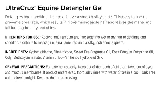 UltraCruz® Equine Detangler Gel, 1 Gallon