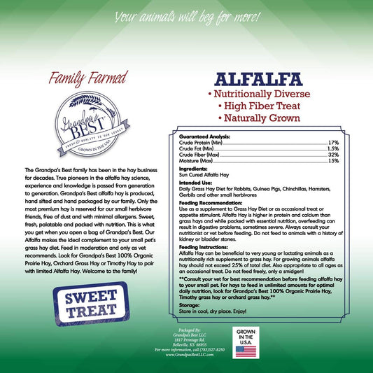 Grandpa's Best Alfalfa Hay, 40 oz