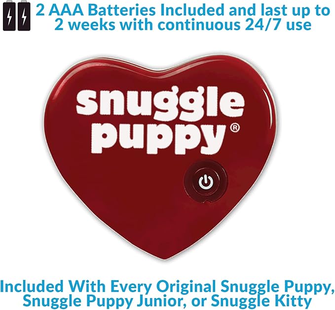 Snuggle Kitty Heartbeat Plush Cat Toy by Snuggle Puppy - Cat Calming Toy and Anxiety Relief for All Breed Sizes