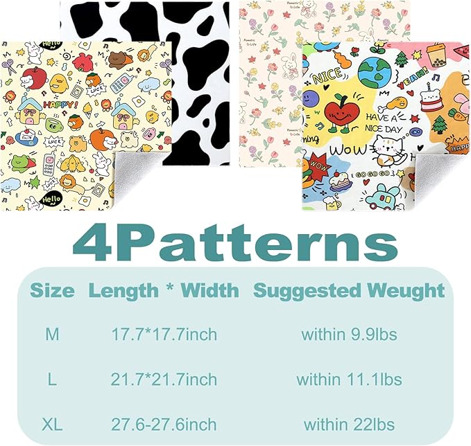 Cat Grooming Wrap, 2pcs [L] Cat Restraint Wrap for Nail Clipping, Ear Cleaning, and Teeth Brushing, Self-Adherent, Anti-Bite, Anti-Scratch, Anti Scratch, Pink+Yellow