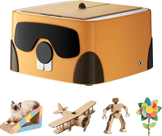 Cardboard Cutter for Cat - 3D Printed Card Board Cutter DIY Cat Scratchers Cardboard Strip Tool Machine for Making Cat Scratching Board Cat Bed