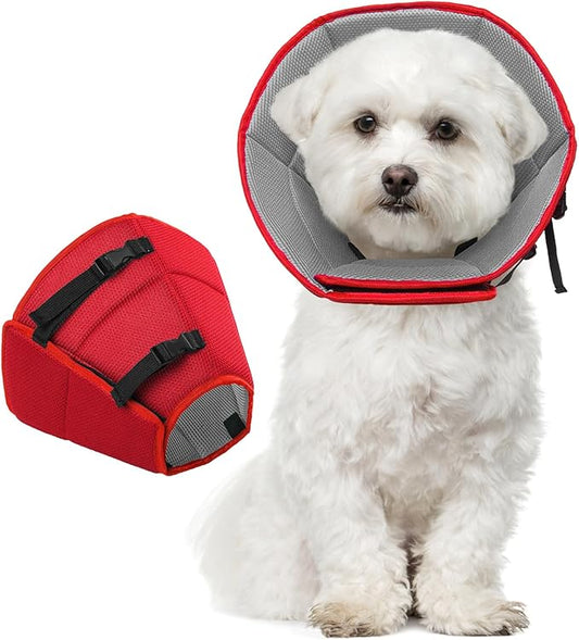 Dog Cone Collar Soft Cone for Medium Dogs After Surgery Adjustable Elizabethan Collar for Dogs to Stop Licking Wounds, Biting Stitches Professional Pet Recovery Cones E-Collar for Dog