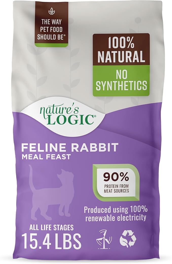 Nature's Logic Rabbit Dry Cat Food (1 Pack), 15.4 lb