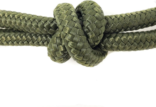 Horse Rope Training Halter - 4 Knot 1/4" Stiff Halter Cord - Used by Famous Trainers Multiple Sizes Multiple Colors