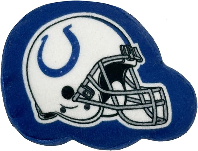 Pets First Best Plush CAT Toy - NFL Indianapolis Colts Complete Set of 3 Piece Cat Toys Filled with Fresh Catnip. Includes: 1 Helmet Cat Toy, 1 Football Cat Toy with Feathers & 1 Beer Bottle