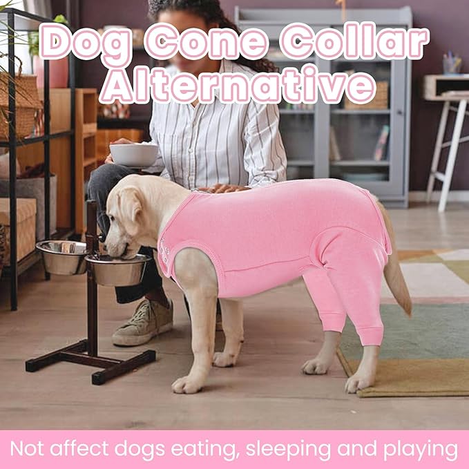 Nanaki Dog Wound Care Shirt,Dog Leg Sleeve to Stop Licking Rear Leg and Abdomen,Pet Surgery Suit Female Spay,Dogs Onesie for Surgery Female Male,Pet Surgical Recovery Suit Female Wound Heal Clothes