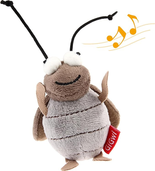 Gigwi Squeaky Cricket Cat Toy,Interactive Cat Toys Electronic Motion Activated Bug Sound，Automatic Cats Play Squeaky Toy for Indoor Fun