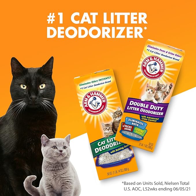 ARM & HAMMER Cat Litter Deodorizer Double Duty, 20 oz, 6 Pack